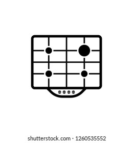 gas surface plate vector icon