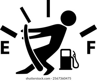 Gas Tank Decal Male Digital EPs Vector graphics File