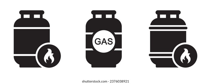 Gas tank icon. Gas cylinder icon, vector illustration