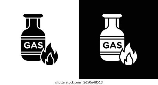 Gas tank icon Isolated flat vector in outline