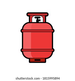 Gasflankensymbol, Vektorgrafik in trendigem Design