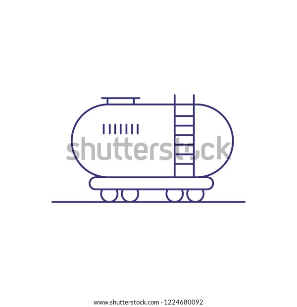 Gas tank line\
icon. Propane, fuel transportation, LPG station. Oil and gas\
industry concept. Vector illustration can be used for topics like\
industry, storage,\
transportation