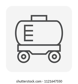 Gas tank storage icon,64x64 perfect pixel and editable stroke.