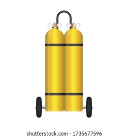 Gas tank vector illustration isolated on white background