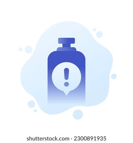 gas tank warning alert vector illustration
