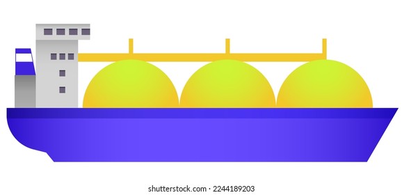gas tanker with tanks for transporting fuel