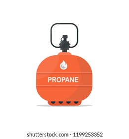 Gas tanks set. Various gas tanks in flat style.propane