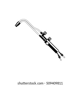 Gas torch for welding. Vector illustration