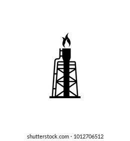 gas tower icon. Oil an gas icon elements. Premium quality graphic design icon. Simple icon for websites, web design, mobile app, info graphics on white background