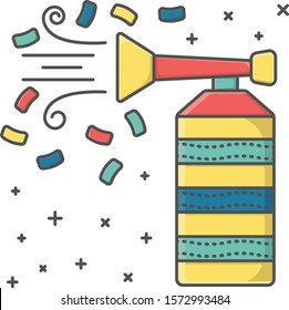 Gas Trumpet icon illustration for new year activity