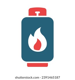 Gas Vector Glyph Two Color Icon For Personal And Commercial Use.
