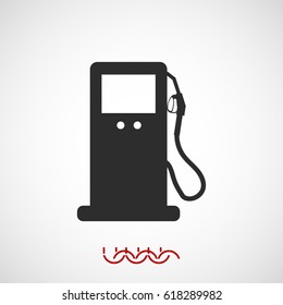 gas vector icon, vector best flat icon, EPS