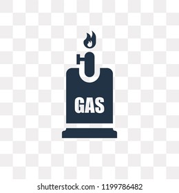 Gas vector icon isolated on transparent background, Gas transparency concept can be used web and mobile