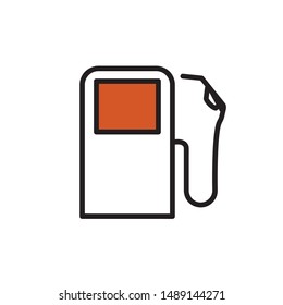  gas vector icon
on a white background, illustration