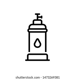 Gas vector line icon