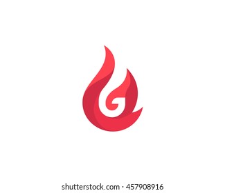 Gas Vector Logo In A Modern Style.