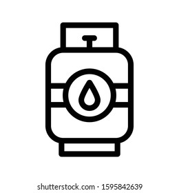 gas vector thin line icon 