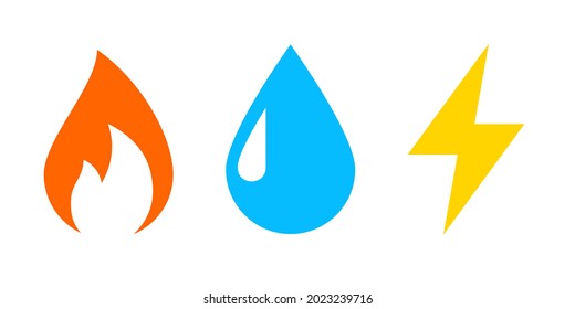 gas-water-electricity-icon-clipart-image-stock-vector-royalty-free