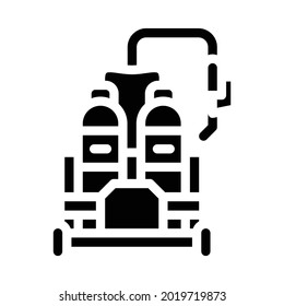 gas welding glyph icon vector. gas welding sign. isolated contour symbol black illustration