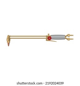 Gas Welding Torch Injector. Vector Illustration.