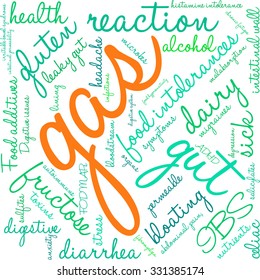 Gas word cloud on a white background. 