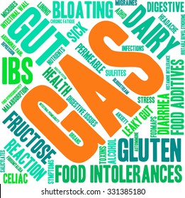 Gas word cloud on a white background. 