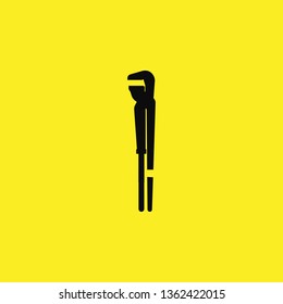 gas wrench icon vector