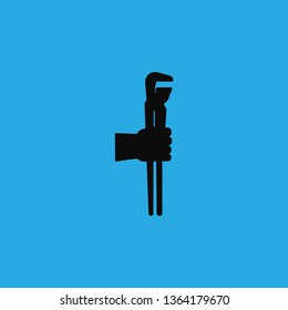 gas wrench icon vector