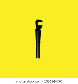 gas wrench icon vector