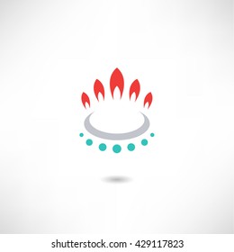 Gas-burner icon