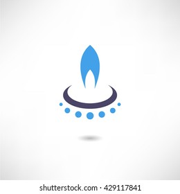 Gas-burner icon