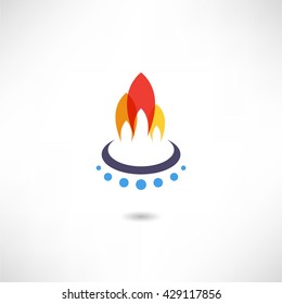 Gas-burner icon