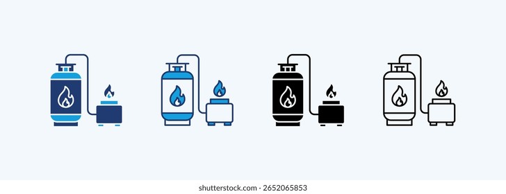 Gases-SymbolSammlung mehrerer Stile festlegen