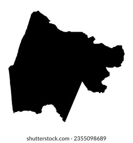 Gash Barka region map, administrative division of Eritrea. Vector illustration.