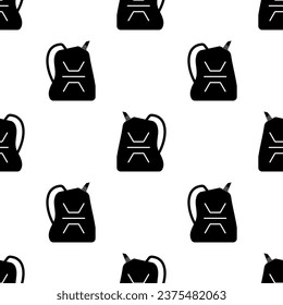 Gasoline Can Icon Seamless Pattern, Fuel Can Vector Art Illustration