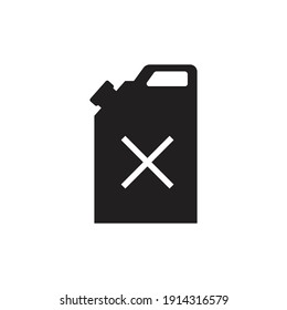 Benzin-Kanister-Icon-Design. Vektorgrafik