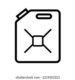 Gasoline Canister Icon. Refueling Tank. Vector.