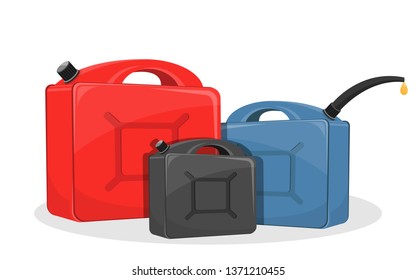 Gasoline canister vector design illustration isolated on white background