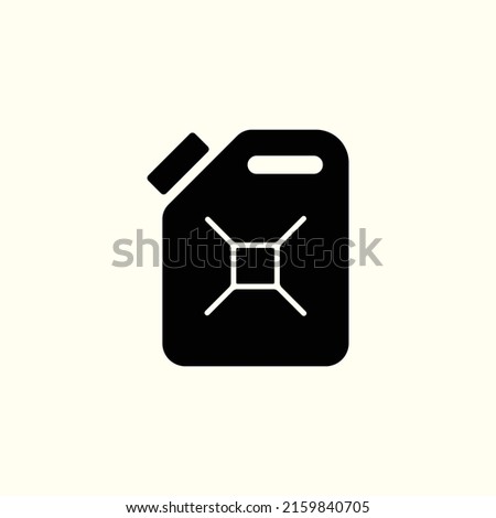 Gasoline canister vector icon. filled flat sign for mobile concept and web design. Jerrycan glyph icon. Symbol, logo illustration. 