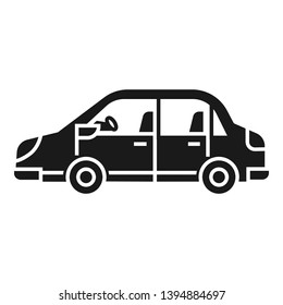 Gasoline car icon. Simple illustration of gasoline car vector icon for web design isolated on white background