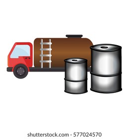 Gasoline car with metallic barrel