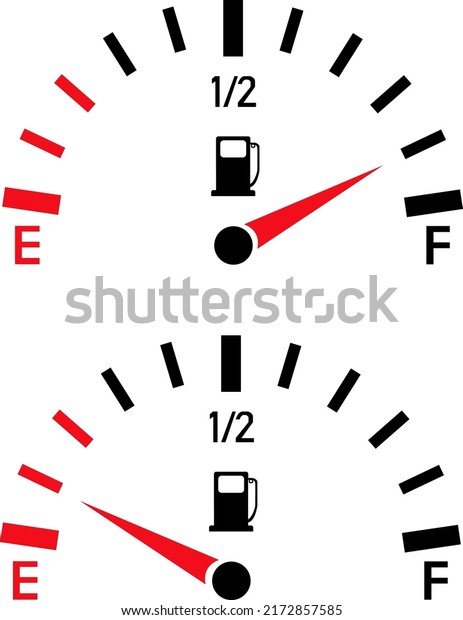 gasoline car scale on a\
white background.