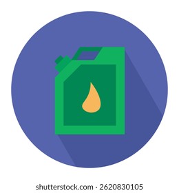 Gasoline container icon vector, gasoline drum container  icon vector design illustration. 