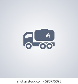 Gasoline delivery vector icon