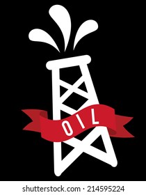 gasoline design over black background vector illustration
