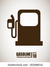 gasoline design over gray background vector illustration