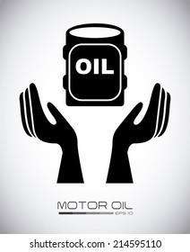 gasoline design over gray  background vector illustration