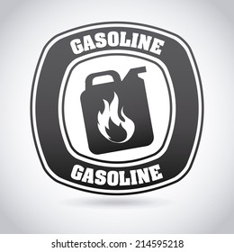 gasoline design over gray background vector illustration