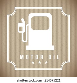 gasoline design over gray background vector illustration