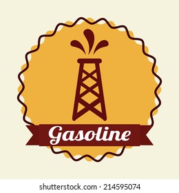 gasoline design over white background vector illustration
